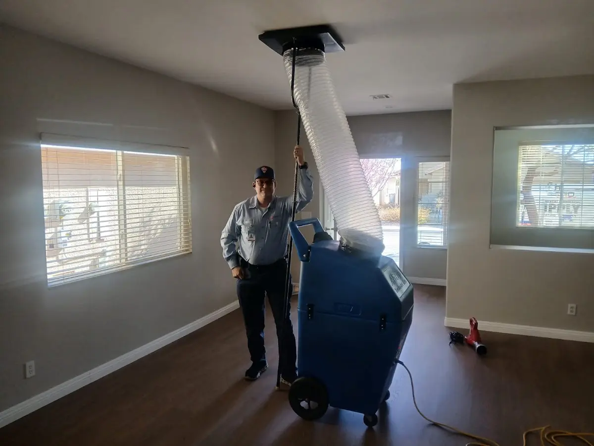 Professional Dryer Vent Cleaning work inside a Kennesaw home